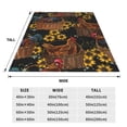 thumbnail image 3 of Pofeuu Embroidery Chicken Rooster And Sunflowers Print Ultra-Soft Micro Fleece Blanket,for Bed Or Sofa,All Season Throw Blankets Flannel Blanket-60"x50", 3 of 7