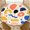 Abstract Blob, variant on ARTSLION Elastic Tablecloth For Round Tables, Waterproof Tablecover For Up To 36in Round Table, Dining Tablecover For Indoor And Outdoor, Holiday, Blue Dot