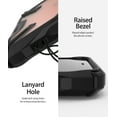 thumbnail image 4 of Ringke Fusion-X Case Compatible with Google Pixel 4, Transparent Hard Back Shockproof Advanced Bumper Cover - Black, 4 of 7