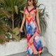 thumbnail image 3 of Vestido De Noche De Lujo Sin Mangas Para Mujer, Colorful Heart Vestido De Fiesta, 3 of 5