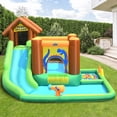 thumbnail image 3 of Costway Bountech Inflatable Waterslide Bounce House Climbing Wall Ball Pit w/ Blower, 3 of 10