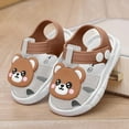 thumbnail image 2 of Gubotare Baby Beach Sandals Boys Kids Girls Soft Sole Closed Toe Sandals Summer Shoes with Arch Support (Toddler/Little Kid) Size 8 (Brown,Toddler 8), 2 of 7