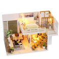 thumbnail image 2 of DIY casa de muñecas casa de madera hecha a mano Mini muebles montar juguete ornamento Kit, 2 of 8