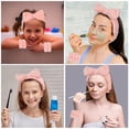 thumbnail image 5 of Diademas con pajarita de microfibra, diadema para maquillaje Facial, lazo cosmético, encaje para el cabello, lavado, Spa, Yoga, deportes, ducha, elástico ajustable, 5 of 5