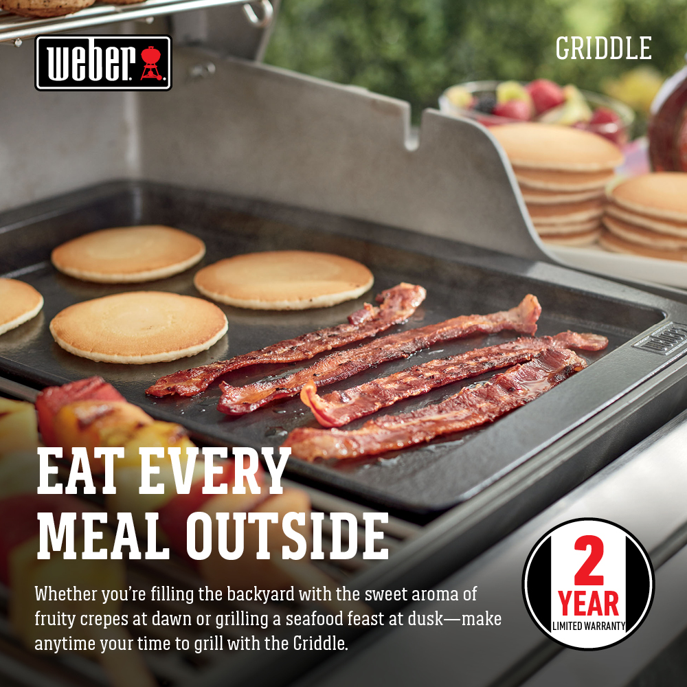 Weber Bb Q Cast Iron Griddle For Genesis Ii And Ii Lx 300400600 Gas Grill 