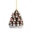 thumbnail image 2 of Festive Snowman Christmas Tree Ornament Elegant Acrylic Holiday Decoration for Seasonal Home and Festive Celebrations with Standing Design, 2 of 4