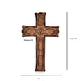 thumbnail image 5 of Cruz de pared NIRMAN hecha a mano de madera para decoración de la habitación del hogar, 5 of 5