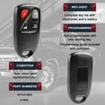 thumbnail image 4 of KeylessOption replacement fob for Mazda (GK2A-67-5RY) 4-button fob with remote trunk release, 4 of 5