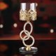 thumbnail image 5 of candeliere de cristal moderno, adorno de gloria, candelieres románticos, candelieres decorativos para escritorio, , boda, decoración del 3 anillos Soledad palos de vela, 5 of 8