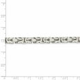 thumbnail image 4 of Auriga 925 Sterling Silver 6 mm Byzantine Chain Necklace for Women 20", 4 of 6