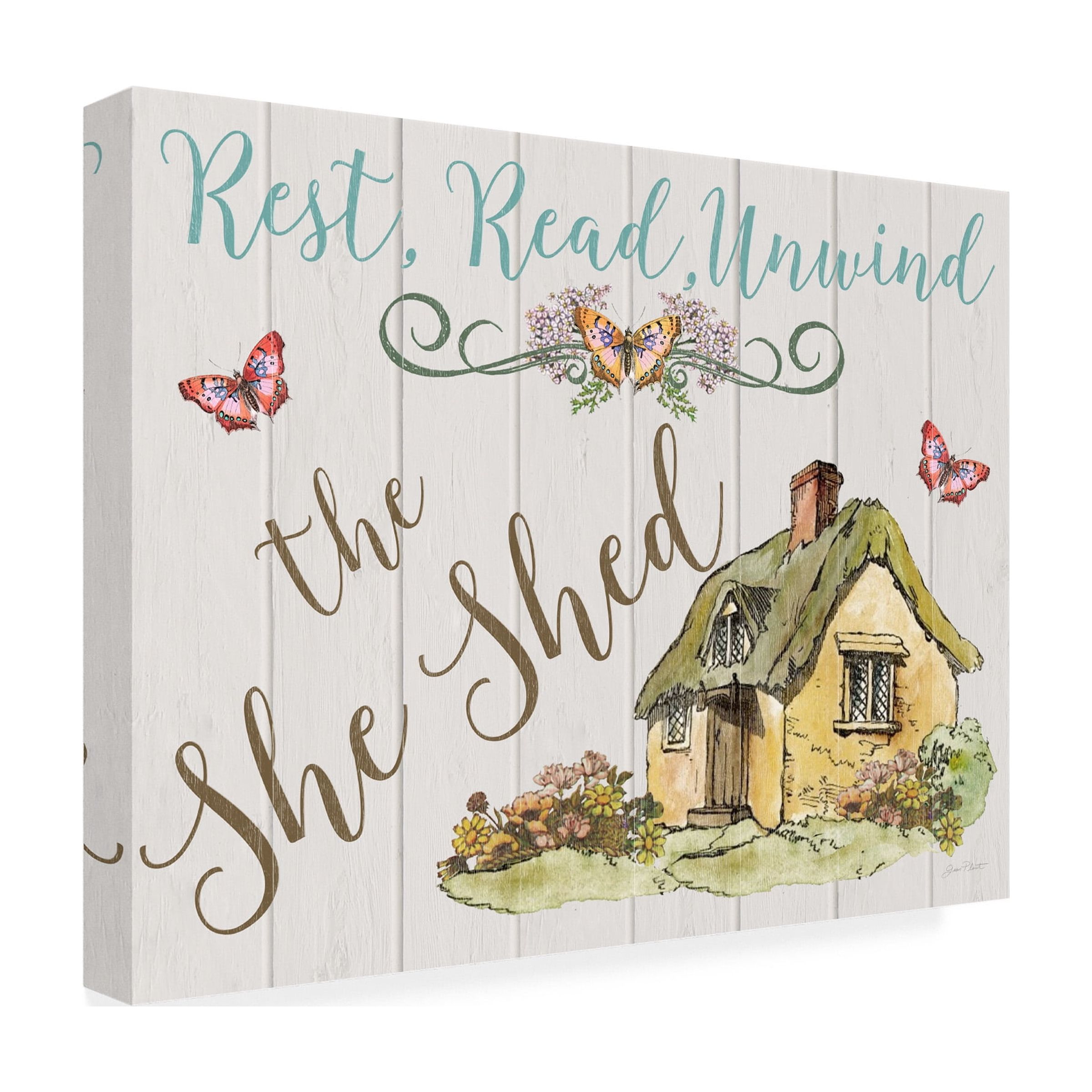 Trademark Fine Art 'The She Shed 1' Canvas Art by Jean Plout