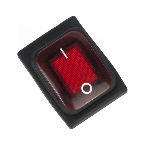Red/Green Rectangle Illuminated On-Off Waterproof Rocker Switch 20A Dpst Ip67