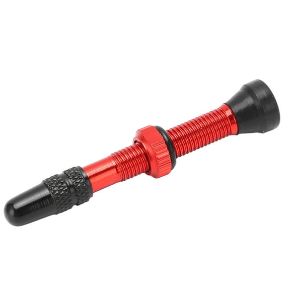 Valve Tubeless pour Vélo, Housses Amovibles de Tiges de Valve Tubeless Longueur 40mm pour Vélos de Route Rouge