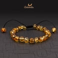 thumbnail image 3 of Amberalia Set of Adult Amber Necklace 17.7" (45cm) and Adjustable knotted Amber Bracelet (6.3" + 3.5") Genuine Baltic Amber, Lab Tested Light Green Black Thread, 3 of 7