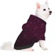 thumbnail image 2 of Fotbe Dark Purple Glitter Sudadera con Estampado para Perros Pequeños – Suéter con Capucha para Mascotas, Tela Suave de Forro Polar con Bolsillo-XX-Large, 2 of 7