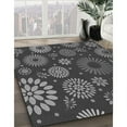 thumbnail image 3 of Ahgly Company Tapis d'Intérieur Lavable en Machine Carré Gris Transitionnel, 3 Pieds Carré, 3 of 7