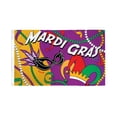 thumbnail image 2 of Mardi Gras Party Flag 3x5ft Poly, 2 of 5