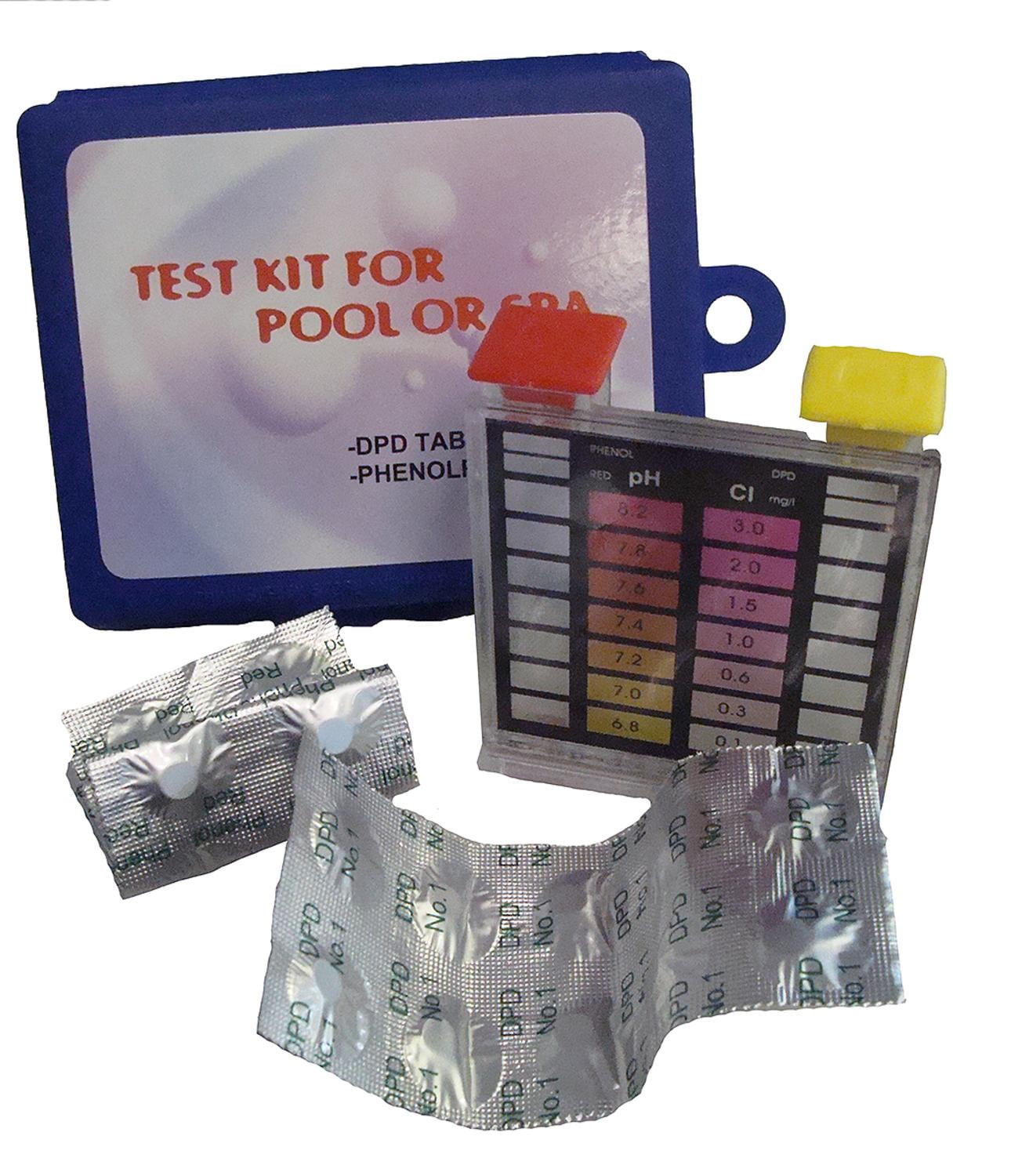 Deluxe 2Way Swimming Pool Test Tablet Kit with Case Tests pH and