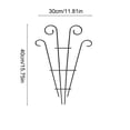 thumbnail image 3 of Black Metal Garden Trellised With Curved Top Plants Support Stake For Climbing Vines And Flowers, 3 of 6