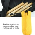 thumbnail image 4 of Drum Stick Bag Holder Large Capacity Waterproof Oxford Cloth with Clamp for Playing WH03 Yellow, 4 of 8