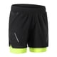 thumbnail image 3 of Pantalones cortos para correr 2 en 1 para hombres con bolsillos con cremallera Ejercicio de secado rápido Arsuxeo pantalones cortos de hombre, 3 of 7