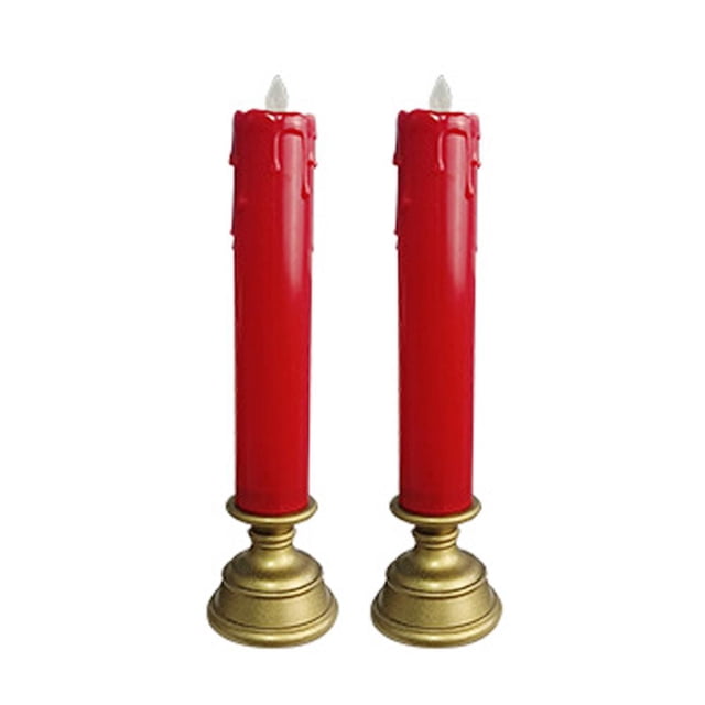 Lámpara 2 uds velas electrónicas LED vela romántica sin llama adorno de luz decoración del hogar Ehuebsd Para estrenar