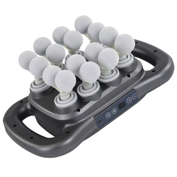 16-Head Deep Tissue Massage Gun Set, 9 Modes & 9 Intensity Levels, Percussion Muscle Massager with Light Therapy, Smart Timing & USB-C Charging for Back/Shoulders/Legs/Waists Pain Relief