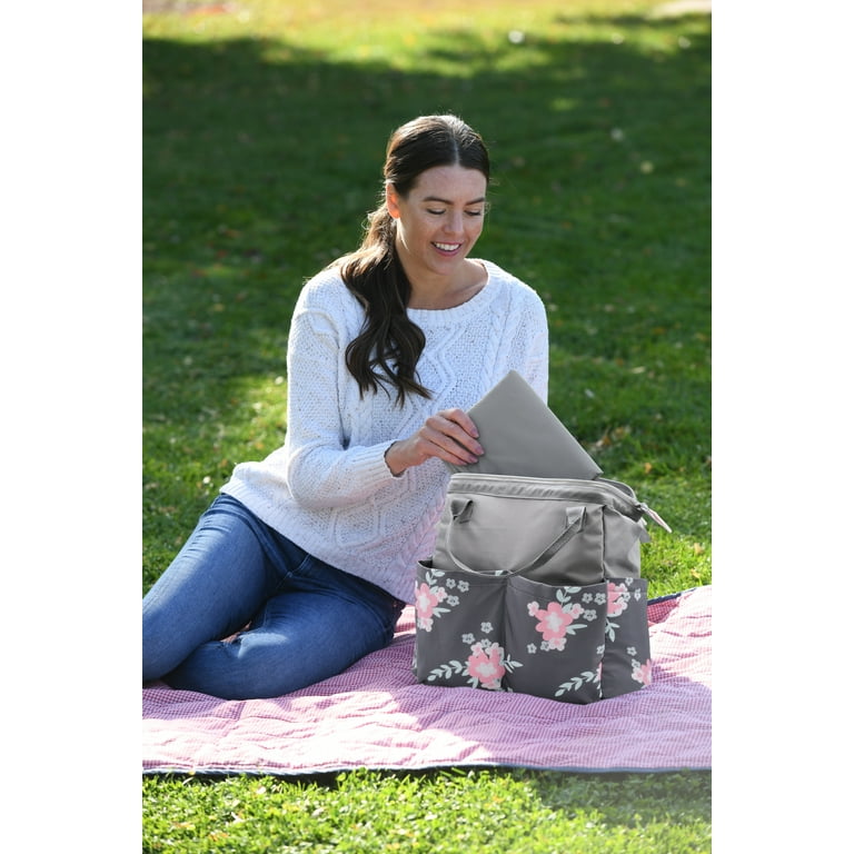 On the Goldbug Pink Floral Framed Diaper Bag Walmart