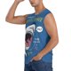 thumbnail image 3 of Fotbe Great White Shark Men's Camiseta sin Mangas Estampada para Hombres, Playera Casual para Gimnasio, Entrenamiento, Playa-X-Large, 3 of 7