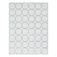 thumbnail image 3 of Unique Loom Matrix Trellis Collection Area Rug - Dots (9' x 12' 2" Rectangle White/Gray), 3 of 7
