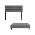 thumbnail image 1 of Box Base Cama Matrimonial + Cabecera Logan Gris Dicasa Plomo, 1 of 8