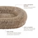 thumbnail image 3 of Cozzze Cama ortopédica calmante para perros grandes, cama para mascotas antiansiedad con espuma de apoyo, cama ovalada extraíble y lavable, cama mullida para perros, color beige, 3 of 5
