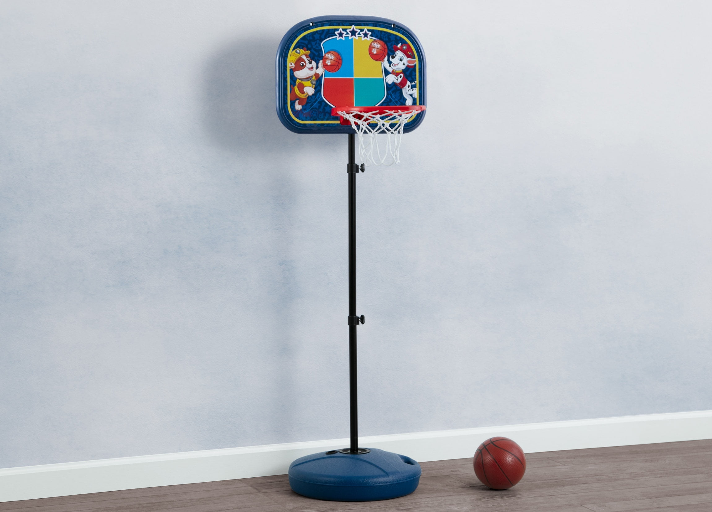 PAW Patrol Basketball Hoop Set by Delta Children - Includes Hoop, Ball and Pump, Blue