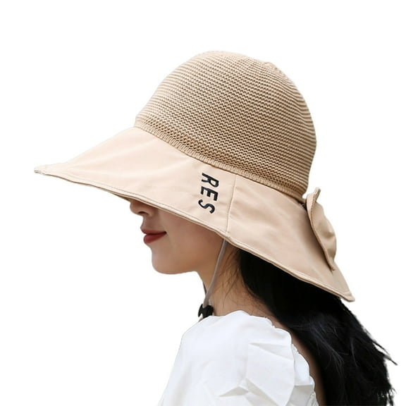 Women Hats Foldable Lightweight Decorative Washable Space-saving Breathable Good-looking Wide Brim Soft Sun Hat Daily Hat