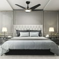 thumbnail image 4 of 52" Smart Ceiling Fan with Remote and Light, 10-speed Reversible Motor Gold/Black, 4 of 9