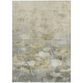 thumbnail image 5 of 9' X 12' Beige Taupe And Wheat Floral Washable Indoor Outdoor Area Rug, 5 of 5