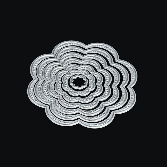 Ynlkorvg Die Cuts for Card Making Clearance, Flower Metal Cutting Dies Stencils Diy Scrapbooking Album Paper Card Craft C Tools Silver
