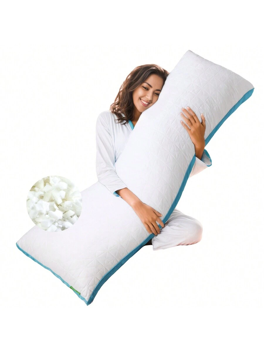 Avana Uno Adjustable Memory Foam Snuggle Pillow for Side Sleepers, Sage