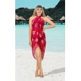 thumbnail image 3 of HAPPY BAY Women's Bikini Wraps Beach Wrap Coverup Sarong Skirt Bathing suit Swimsuit Swimwear Cover Up for Women One Size Circle, Pink, 3 of 5