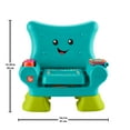 thumbnail image 6 of Fisher-Price Laugh & Learn Smart Stages Chair Electronic Learning Toy for Toddlers, Teal, 6 of 7