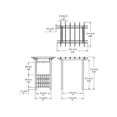 thumbnail image 4 of Vita 63"L x 46"W x 91"H Springport Vinyl Arbor, White, VA68146, 4 of 8