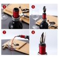 thumbnail image 3 of Vertedor y tapón de vino - Paquete de 5 - Diseño cónico Vertido sin goteo - El tapón crea un sello - Mantiene el vino fresco, 3 of 5
