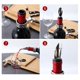 thumbnail image 3 of Vertedor y tapón de vino - Paquete de 5 - Diseño cónico Vertido sin goteo - El tapón crea un sello - Mantiene el vino fresco, 3 of 5
