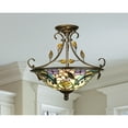 thumbnail image 2 of Dale Tiffany Peony Crystal Semi Flush Mount, 2 of 5