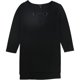 thumbnail image 2 of Alfani Womens Grommet Trim Keyhole Pullover Blusa, Negro, Mediano Alfani Pull-over, 2 of 2