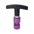 thumbnail image 1 of Calibrador de bujías Herramienta de función dos en uno Clip de soporte de elevación de capó Soporte de capó, morado, 1 of 5