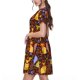 thumbnail image 2 of Disketp colorful fox para Vestido de Manga Corta para Mujeres, Vestidos de Verano para Mujeres, Casual y Holgado para la Playa, 2 of 6