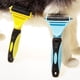 thumbnail image 3 of Peine para perros, peine para gatos, cepillo para mascotas Amarillo 1 pieza - elimina el 95% del pelo muerto y los enredos, cuidado, profesional para cabello largo/corto, 3 of 5