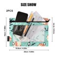 thumbnail image 3 of ALAZA 2 Pack Pencil Pouch Baseball Leaf Pencil Case for 3 Ring Binder Clear Window Pencil Bag Organizers, 3 of 6