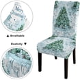 thumbnail image 3 of Christmas Chair Covers Dining Room Chair Covers Set of 6,Tree with Decoration Dining Chair Covers Set of 6,Removable Washable Parson Chair Covers for Dining Room,Living Room,Kitchen, 3 of 5